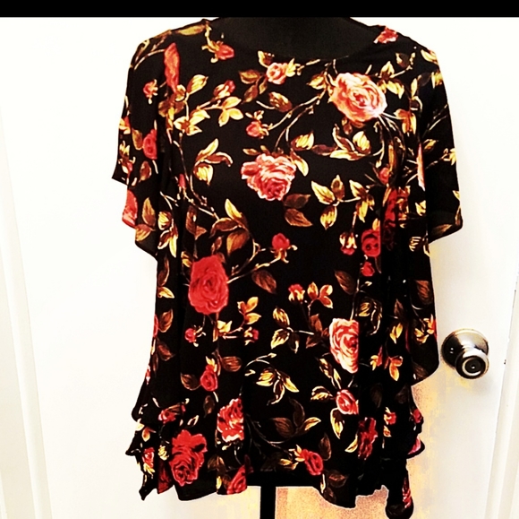 By Together Tops - Floral Print Blouse